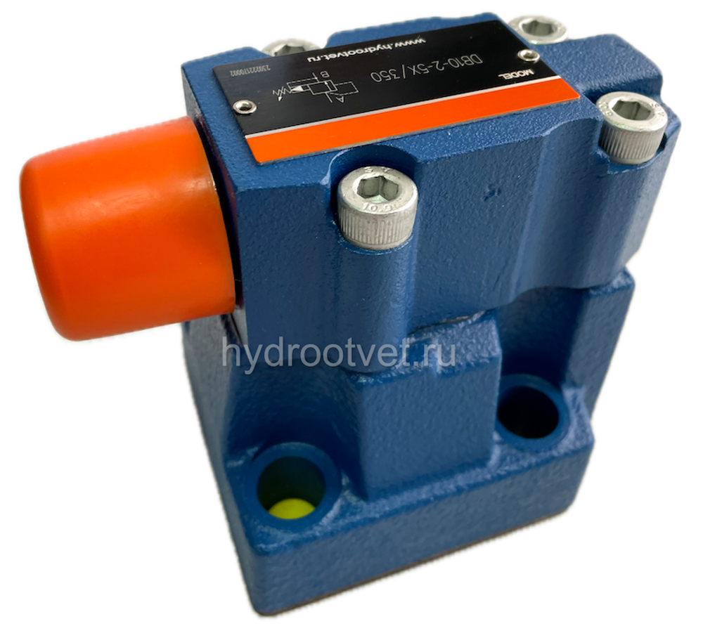 DB10-2-5X/100 - Предохранительный клапан Ду10 с давлением настройки до 100 бар, управление - X и Y - внутренние