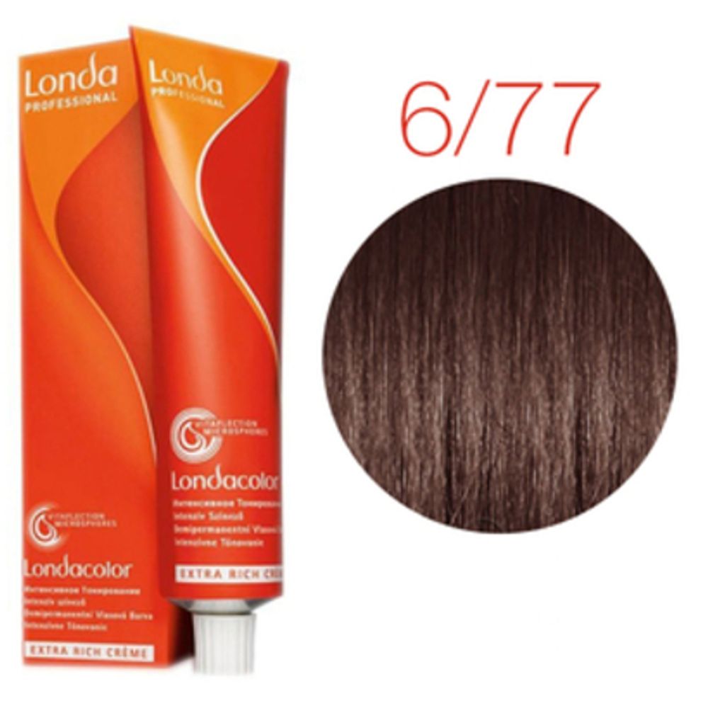 Londa Color инт.тонирование, 6/77 темный блонд интенсивно-коричневый, 60мл