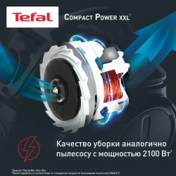 Пылесос Tefal TW4825EA 750Вт черный