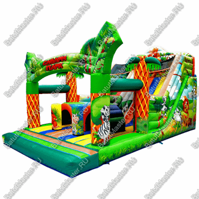Коммерческий надувной батут "Мир сафари"