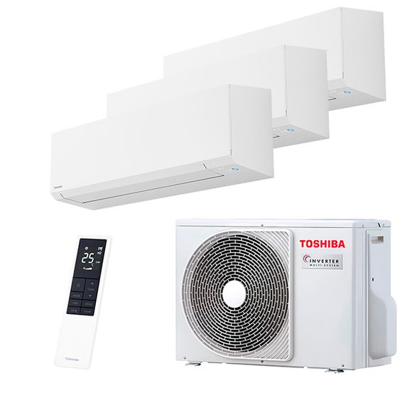 Мультисплит система на 3 комнаты Toshiba RAS-B07G3KVSG-E x 3 / RAS-3M18G3AVG-E