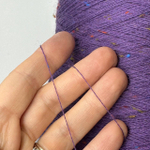 SLUBBY - Luxury Selection by Ri.Go; 98% меринос, 2% вискоза; 1400м/100гр, (2/28); col. 6311, цвет: фиолетовый с цветными вкраплениями; S502