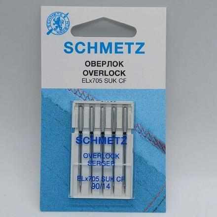 Иглы SCHMETZ для оверлока Jersey  EL*705  SUK 90