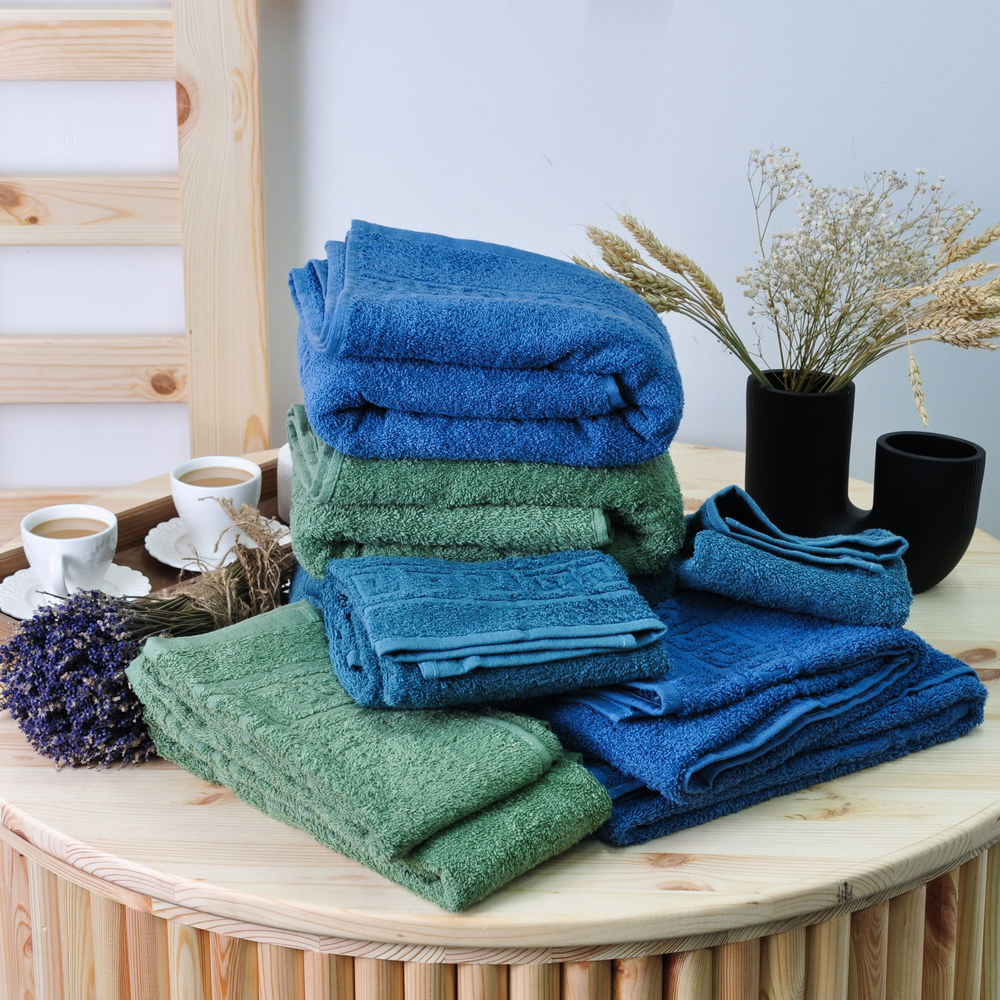 Полотенце махровое 40х70 хлопок 100%, темная бирюза