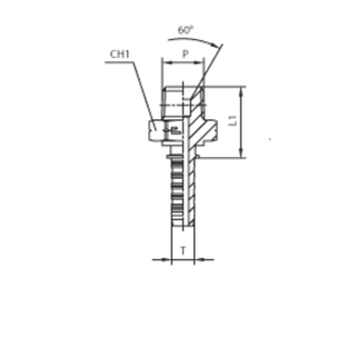 Фитинг DN 16 NPTF 3/4