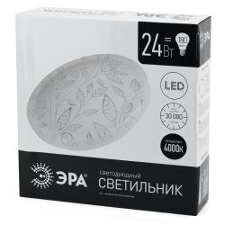 Светильник потолочный светодиодный ЭРА Классик без ДУ SPB-6 Сюзи 24-4K 24Вт 4000K 1850Лм