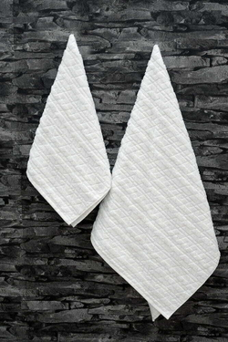 Полотенце 50х90 Arya home Wave белое