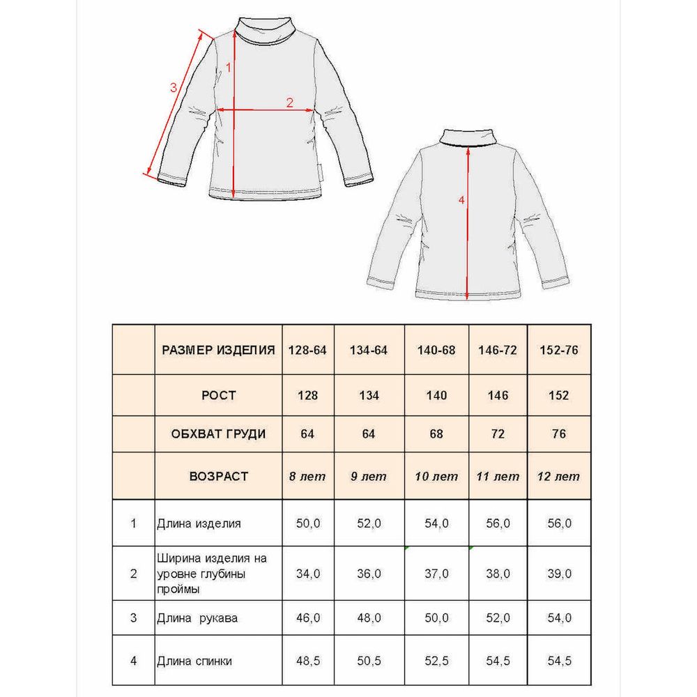 Розовая водолазка для девочки KOGANKIDS