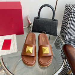 Valentino Roman Stud Slide Sandal