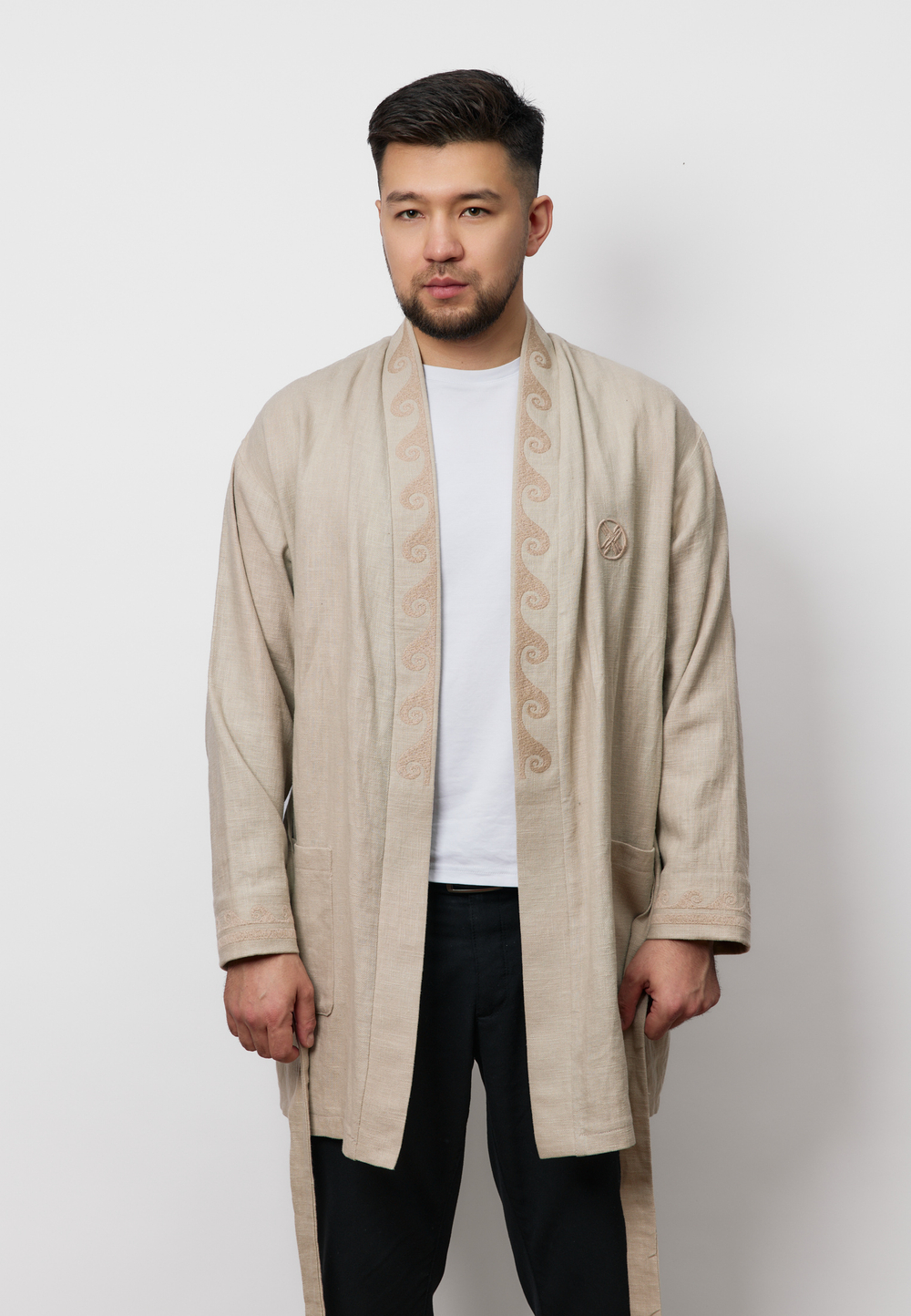 Шапан льняной OYU TOLQYN BEIGE