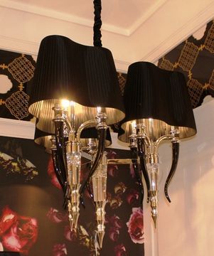 replica Visionnaire Brunilde Chandelier - Ipe cavalli (black + gold )