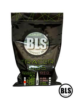 Шары трассерные BLS Tracer 0,28 g (зелёные, 3500 шт, 1 кг, пакет)
