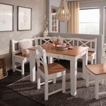 Обеденная группа, стол с ящиками 180х90 и скамья 151х241