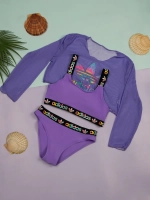 купальник раздельный 3 в 1 спортивный с топом парео