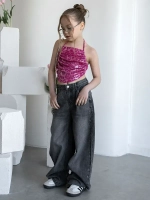 Летний топ для девочки на завязках