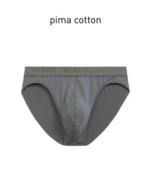 Мужские трусы слипы спорт Atlantic MP-1583, Pima cotton, серый
