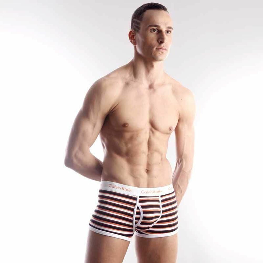 Мужские трусы хипсы Calvin Klein 365 Print Lines III Red