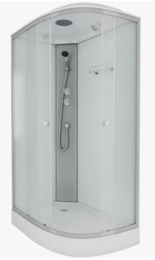 Душевая кабина ECO правая  ,низ. поддон,мат,120х80х215