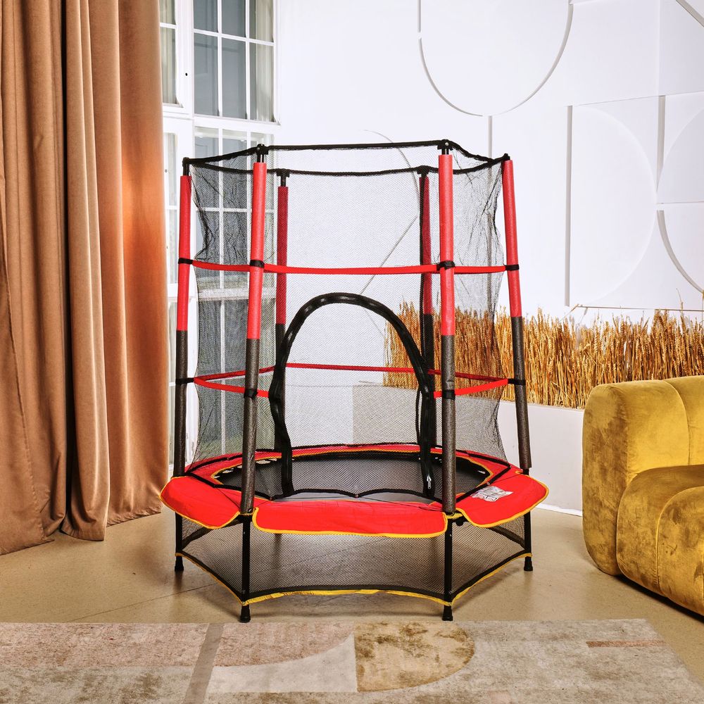 Батут детский DFC TRAMPOLINE-RED 55&amp;quot; с сеткой