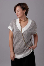 Нить 160 см золотого жемчуга Swarovski диаметром 1 см с золотой застежкой из цирконов