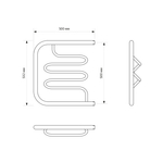 Полотенцесушитель MIXLINE SIMPLE PM2 50х50 1''