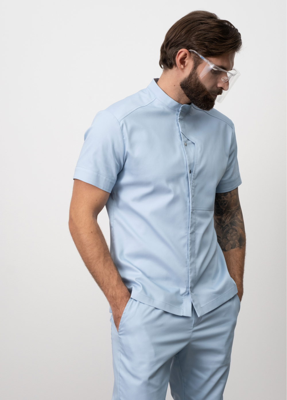 Рубашка с карманом-обманкой