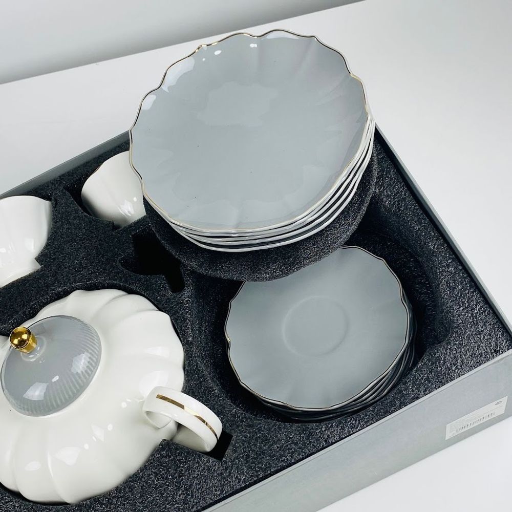 Lenardi 133-414 Чайный сервиз 22пр. 280мл в под.уп.(х2)Фарфор