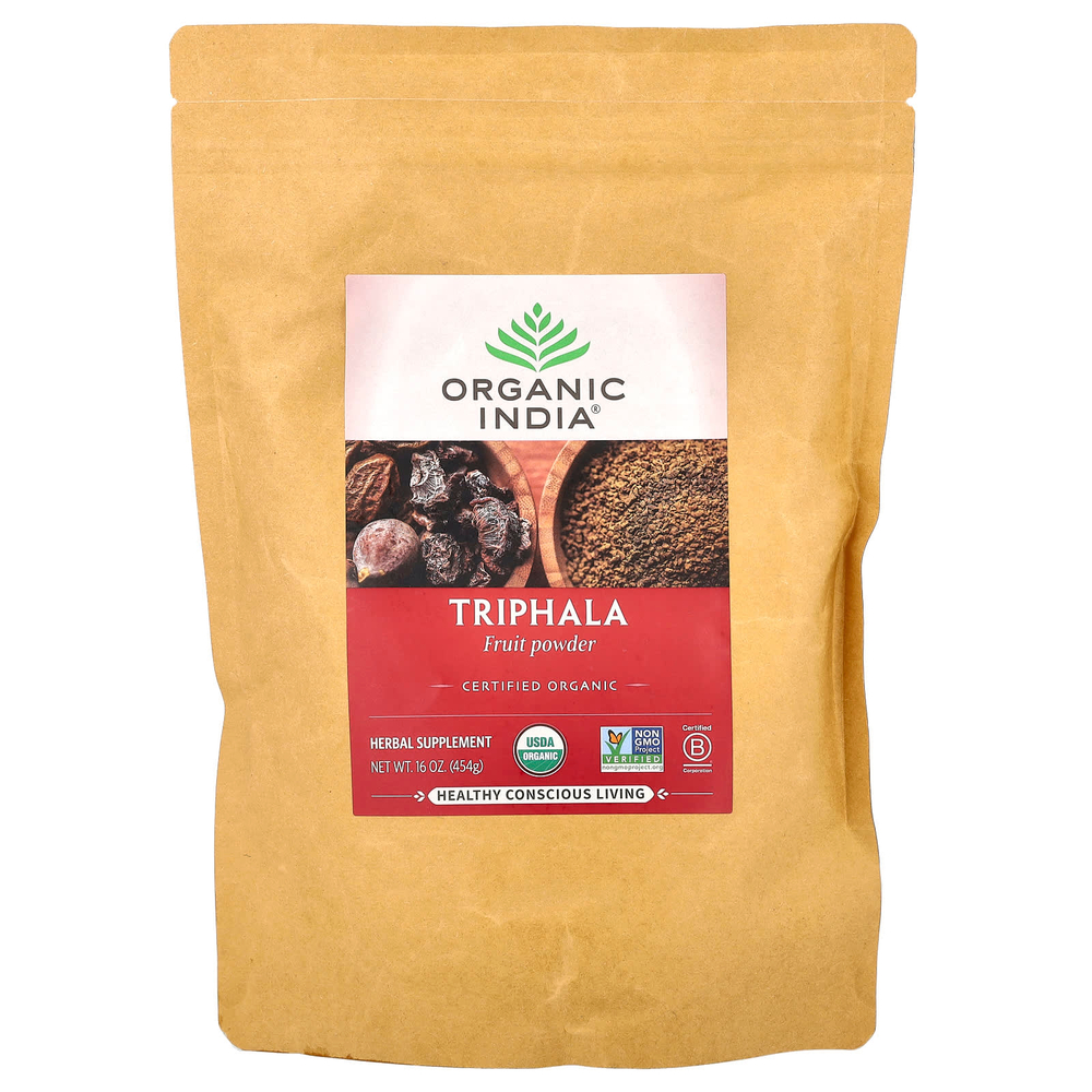 Organic India, трифала, порошок из плодов, 454 г (16 унций)
