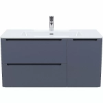 Тумба с раковиной Iddis Edifice 100 EDI10D0i95K темно-серая