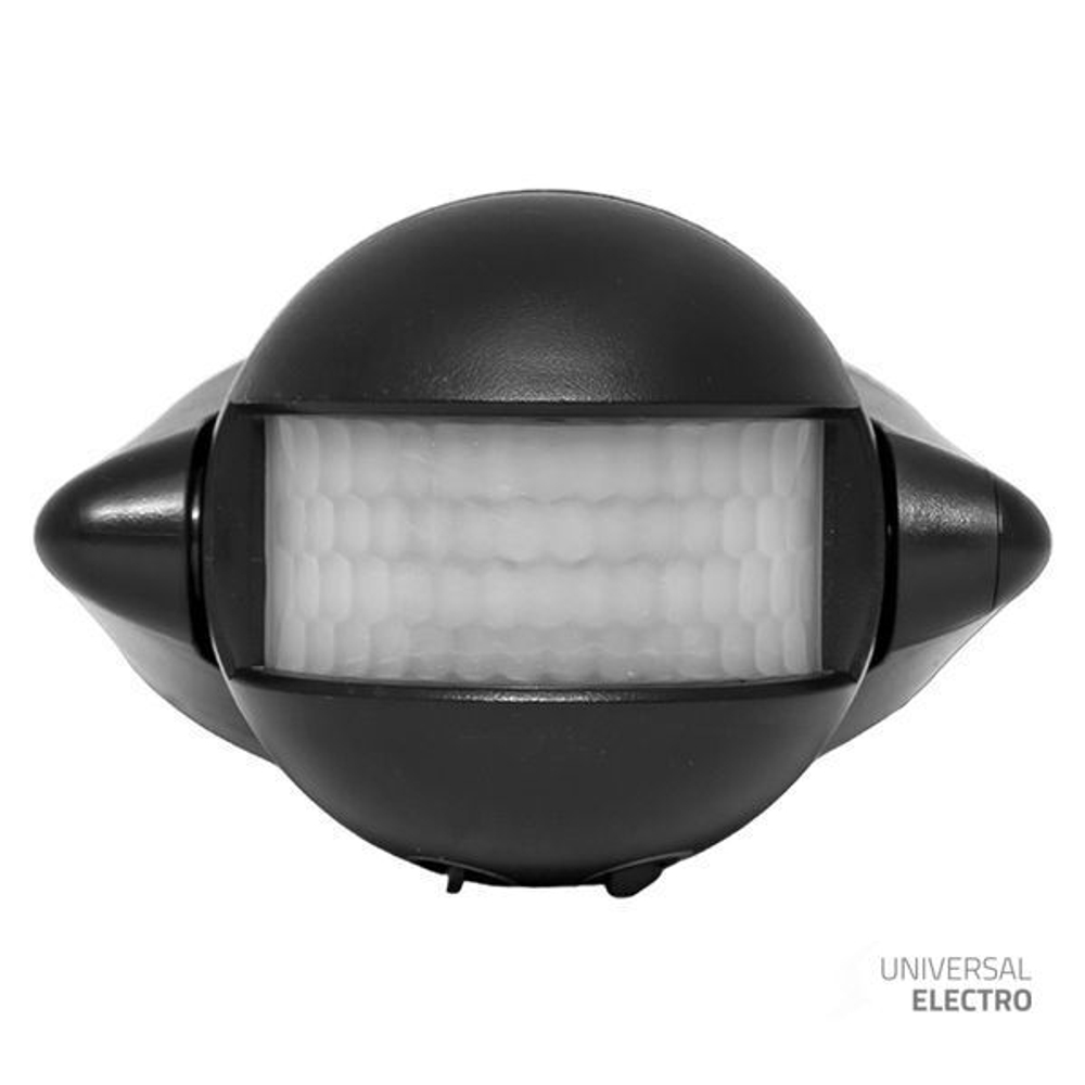 ИК датчик движения наст, 1200Вт 180гр, до 12м IP44 MS-39b черный EKF PROxima