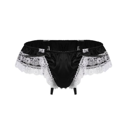 Мужские трусы тонги черные Romeo Rossi RR1034-2