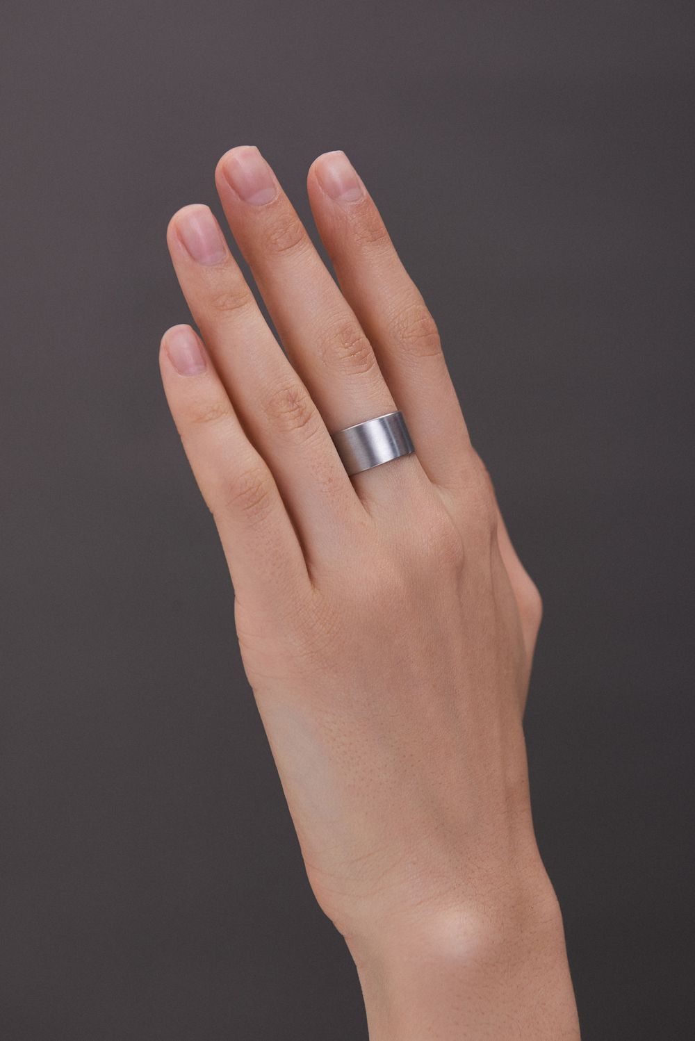 Кольцо Base 8 мм, матовое