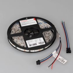 Светодиодная лента герметичная DMX-SE-B60-10mm 12V RGB-PX3 (14 W/m, IP65, 5060, 5m) (Arlight, -) 039604