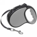 Поводок-рулетка «Верный друг» 5м до 15кг цвет серый