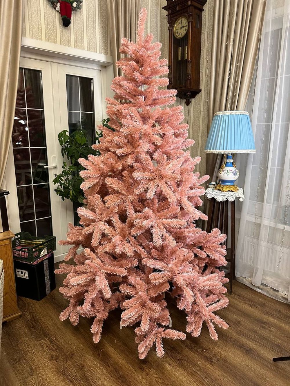Искусственная розовая елка «Фламинго» (пвх) 270 см / 2.7 м