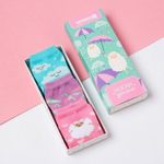 Набор детских носков для девочек "Тучки" 3 пары, р.12-14,4562645 голубой,розовый,сиренев. (Крошка Я)