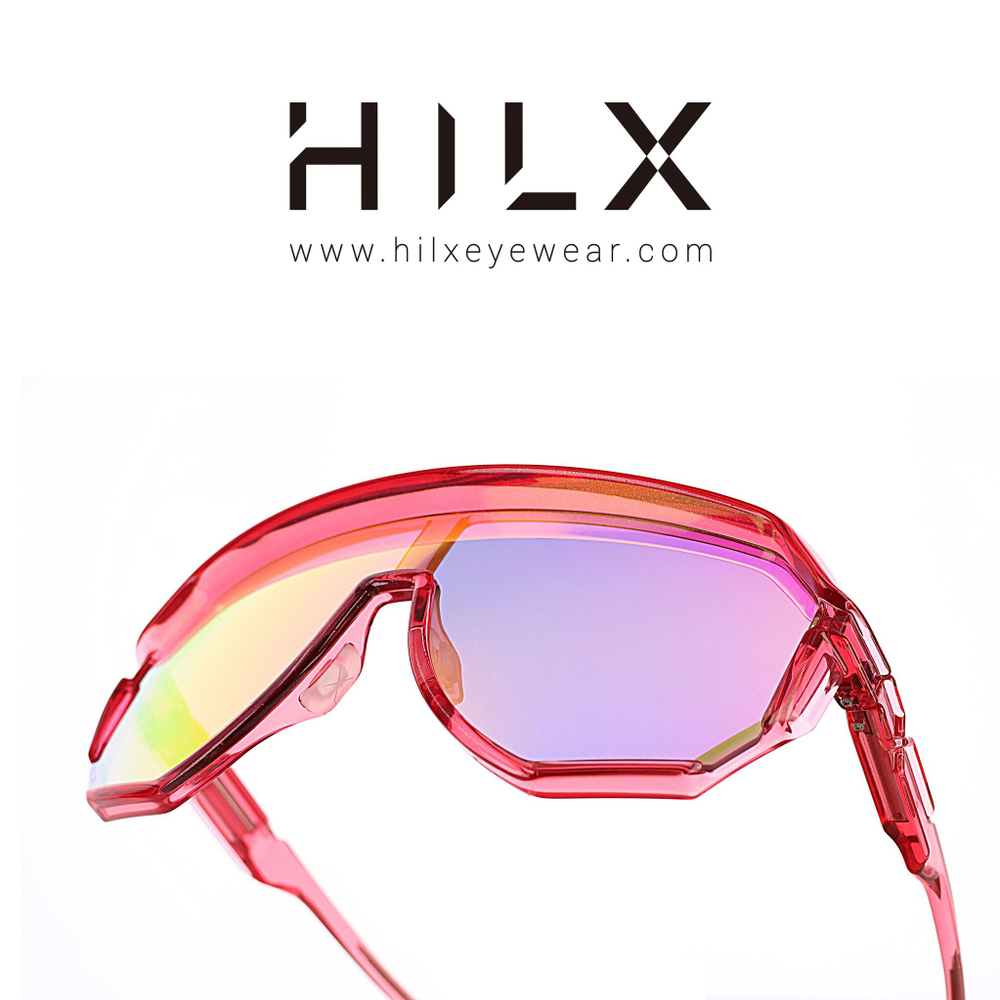 Спортивные очки HILX Newblood Shiny Crystal Pink / Pink Lens