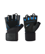 Перчатки для фитнеса STARFIT WG-201, черный/синий