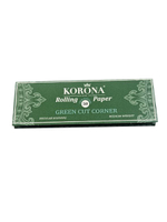 Бумага для сигарет блок "Korona" Green Cut Corner 70мм 50л*50шт