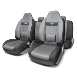 Авточехлы AUTOPROFI COMFORT COM-1105H BK/D.GY темно серый/черный размер М