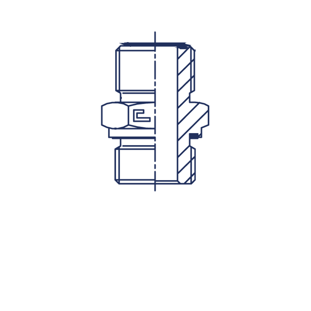 Штуцер FE ORFS 13/16" D12 M18x1.5