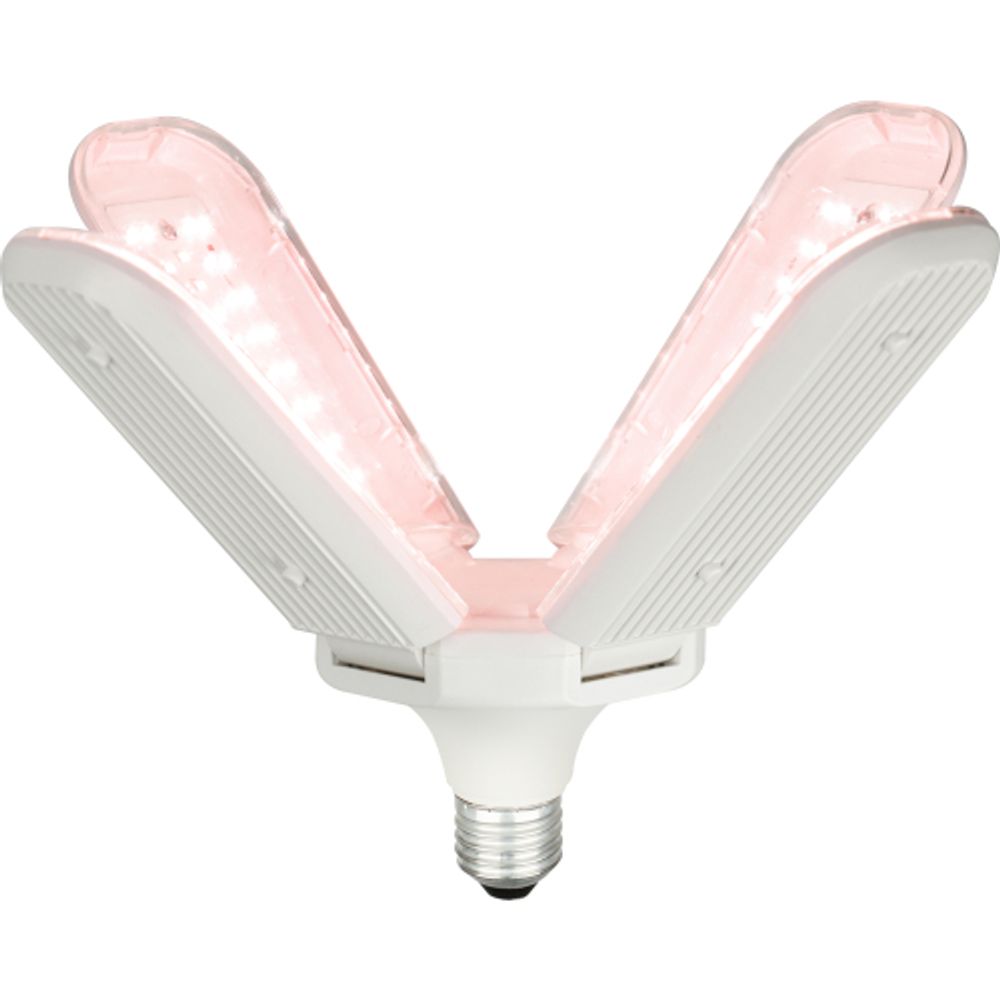 Фитолампа для растений светодиодная ЭРА GREEN LINE ФИТО-40W-PL-E27-GR 4-х лепестковая красно-синего спектра 40 Вт Е27