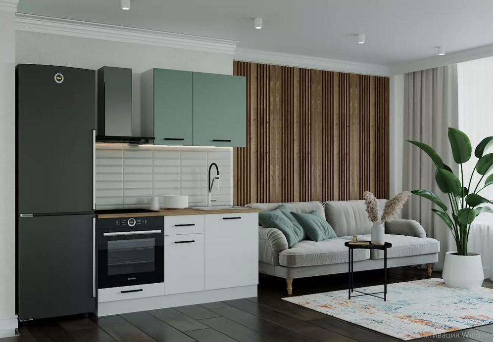 Кухонный гарнитур Муссон 1600 (верх 950 мм) (38мм)