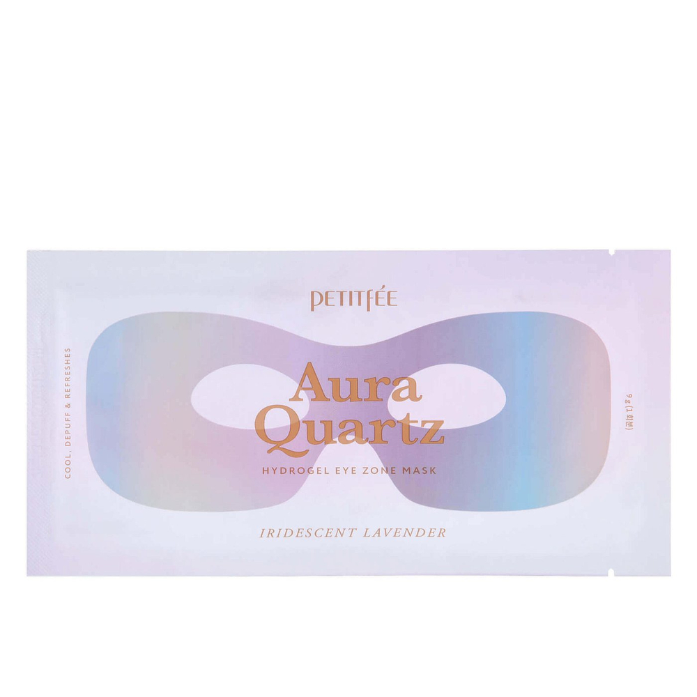 Petitfee Aura Quartz Hydrogel Eye Zone Mask Iridescent Lavender 1ea - Маска-патчи против отеков 1шт