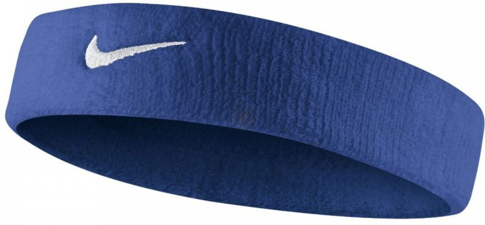 Повязка на голову теннисная Nike Swoosh Headband - royal blue/white