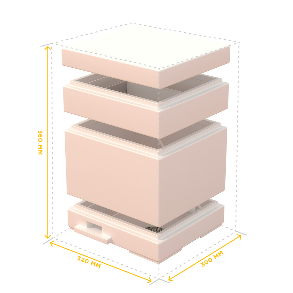 Нуклеус мини 6 рамочный ППС на 2 маткоместа + кормушка (Лысонь Вологда)