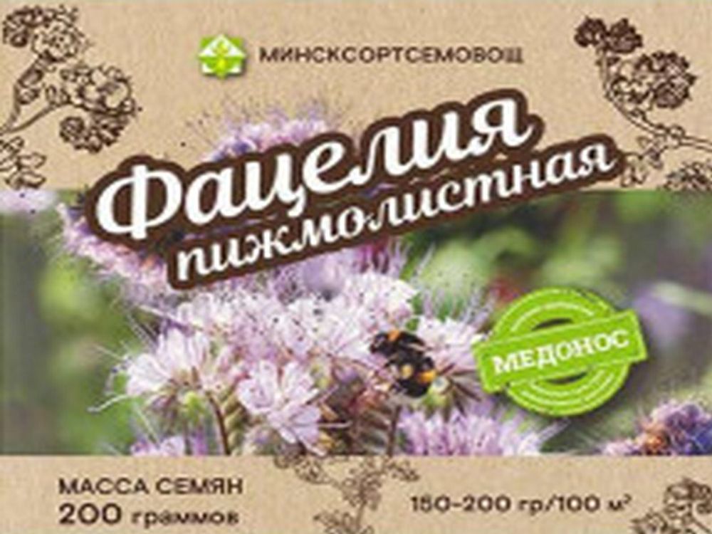Фацелия пижмолистная &quot;Медуница&quot; 0,2кг, Беларусь.