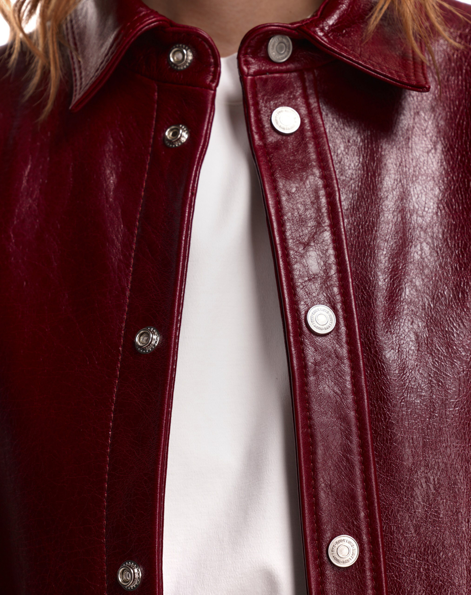 Рубашка кожаная