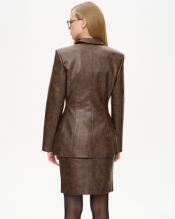 Жакет из экокожи