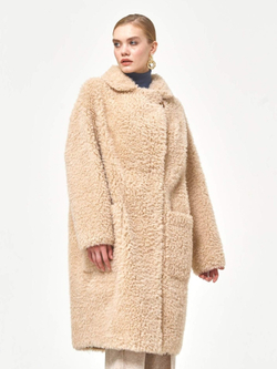 Шуба чебурашка тедди пальто, SilverFox (арт. S1177rm02bz)